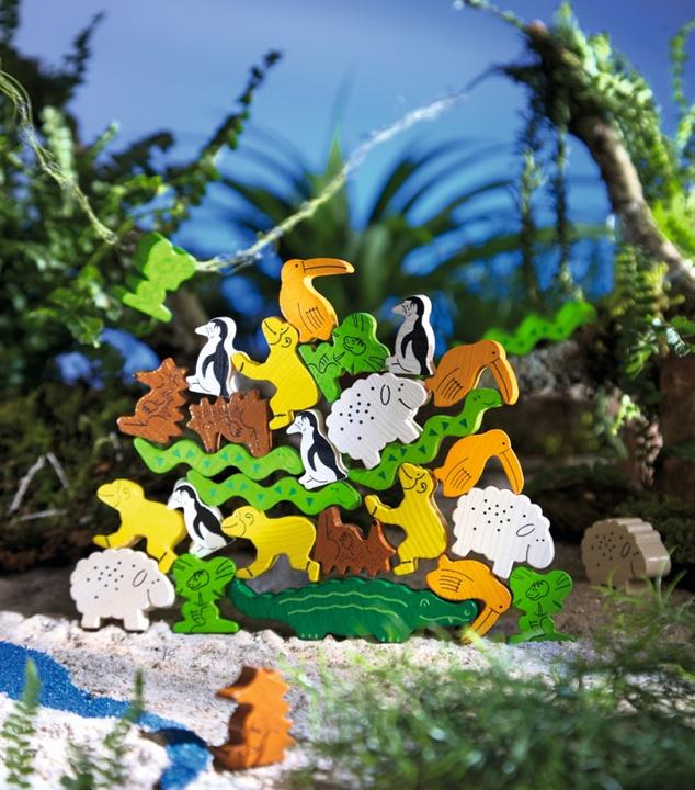 Actual product image Haba Gra Zwierzak Na Zwierzaku (Wer. PL) (29 pieces)