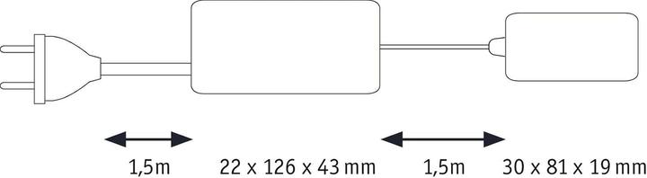Actual product image Paulmann Furniture lamp Clever Connect TRIGO Starter Set, nickel (190 lm)