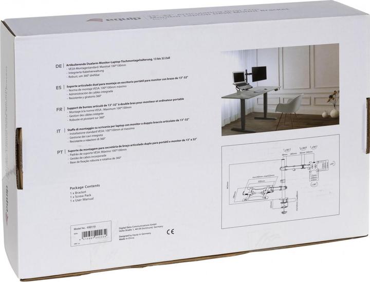 Produktbild equip Desk Mount Bracket (Tisch, 32", 16 kg)