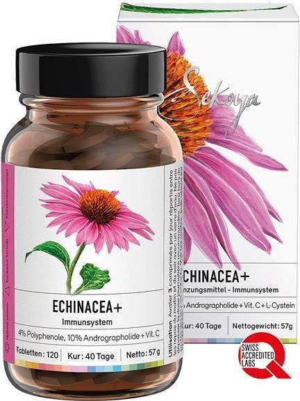 Actual product image Sekoya Echinacea + | Against colds (120 pcs., Pills)