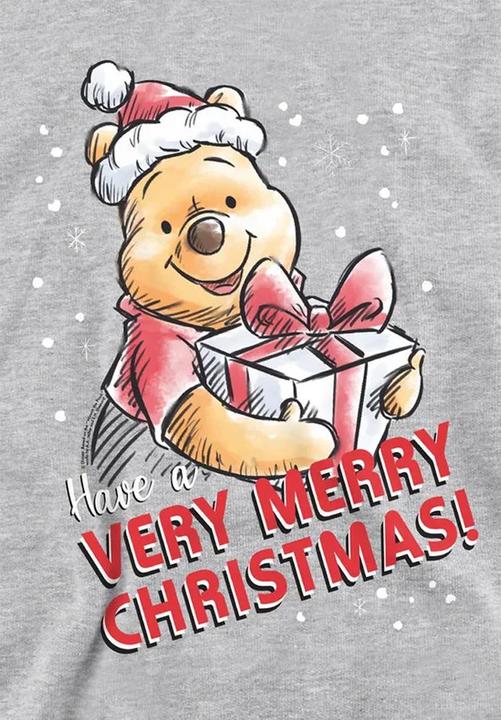 Produktbild Winnie the Pooh Have A Very Merry Christmas! Kapuzenpullover meliert (128)