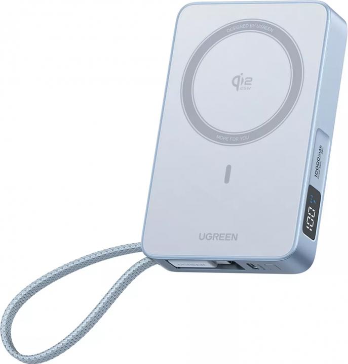 Produktbild Ugreen 10000 mAh Magnetic Powerbank 25W Grey, Universal (10000 mAh, 25 W)