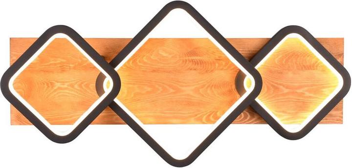 Actual product image Trio Rama LED ceiling light 32W dimmable black matt warm white (3800 lm)