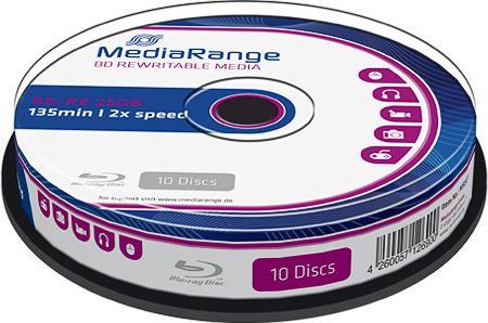Image du produit MediaRange BD-RE 2x Single Layer 25GB 10 P. (10 x)