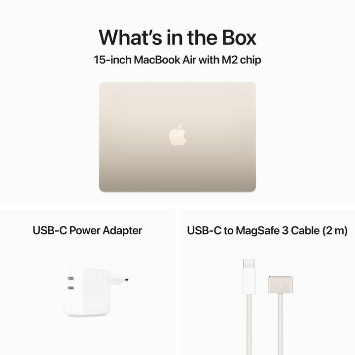 Productafbeelding Apple MacBook Air – 2023 (15", M2, 16 GB, 1000 GB, CH)