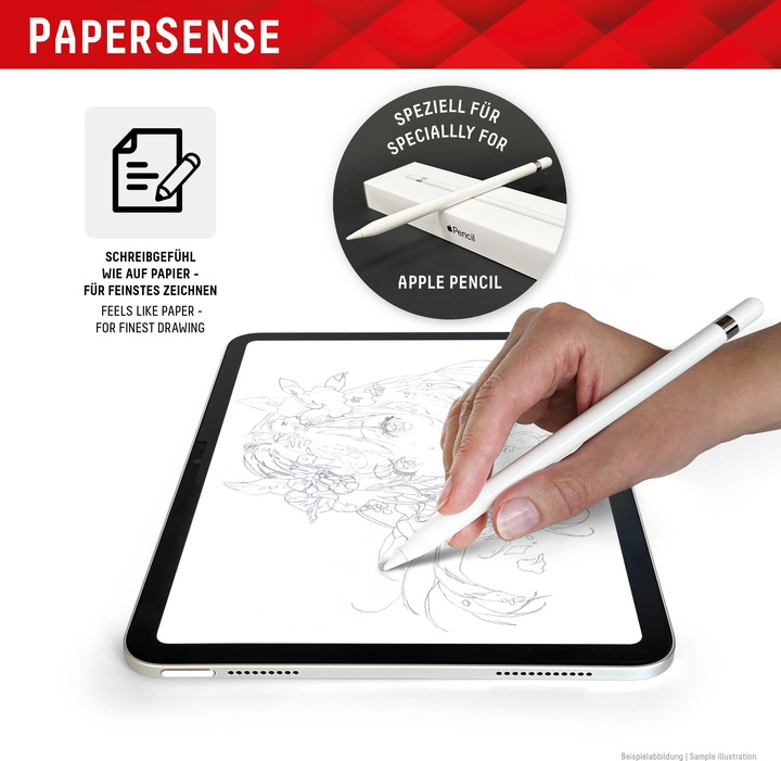 Actual product image Displex Tablet Papersense, iPad Paper Feeling Schutzfolie (1 Piece, iPad Pro 12.9 2022 (6th Gen))