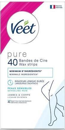 Immagine prodotto Veet Strisce depilatorie gambe e corpo ipoallergeniche Minima 40 pezzi (40 x)