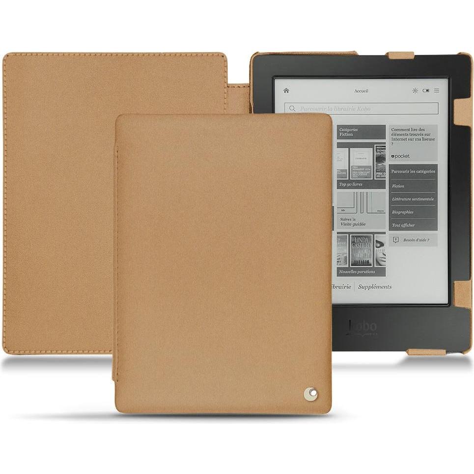 Noreve Lederschutzhülle horizontal (Aura H2O), Tablet Hülle, Beige