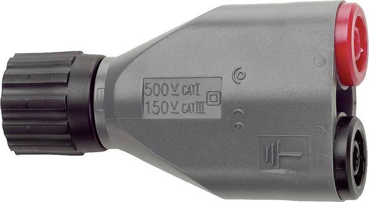 Pomona Electronics Isolated BNC (M) to double banana jack adapter