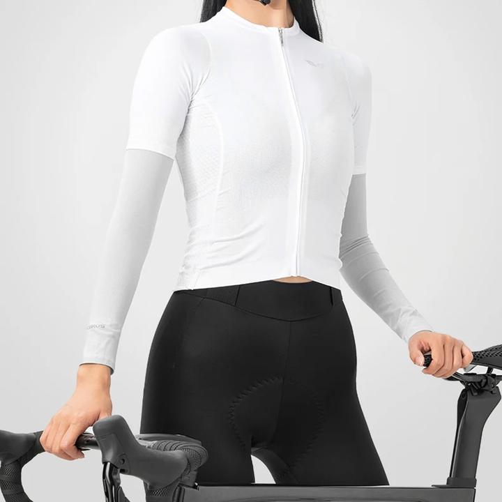 Actual product image Rockbros XT9002W cycling sleeves - white (2 pcs.)