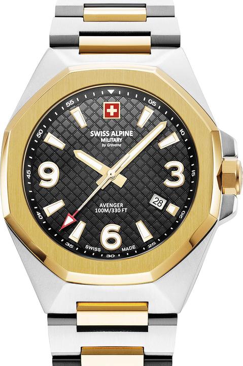 Actual product image Swiss Alpine Military 7005.1147 Avenger Men's Watch 42mm 10ATM (Sports watch, 42 mm)