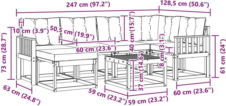 Produktbild vidaXL Sofa Set