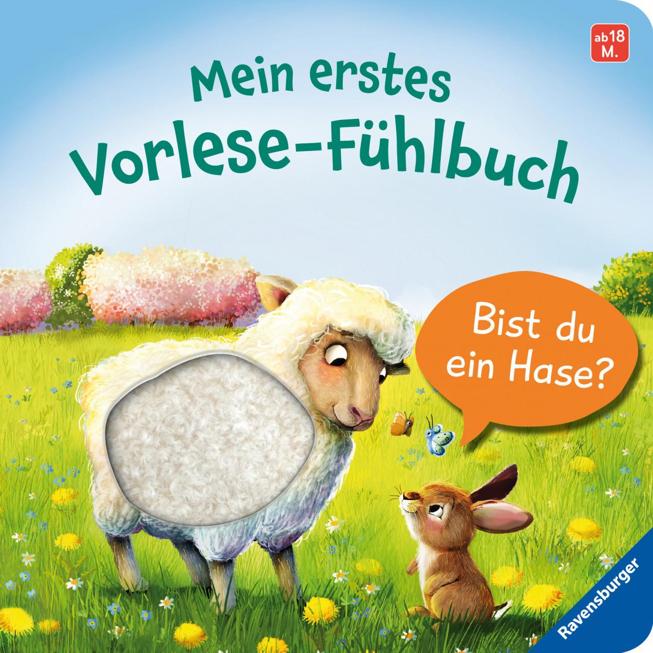 Ravensburger, Babybücher, Mein erstes Vorlese-Fühlbuch: Bist du ein Hase? (Deutsch)