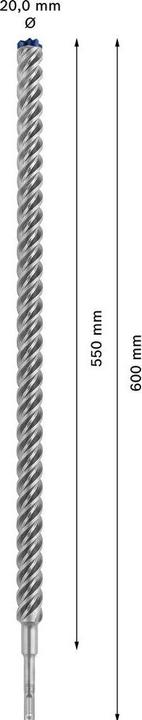 Actual product image Bosch Professional Zubehör Expert SDS plus-7X hammer drill, 25 x 550 x 600 mm (25 millimetres)