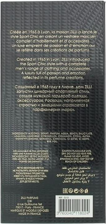 Actual product image Zilli Blue Titanium (Eau de parfum, 100 ml)