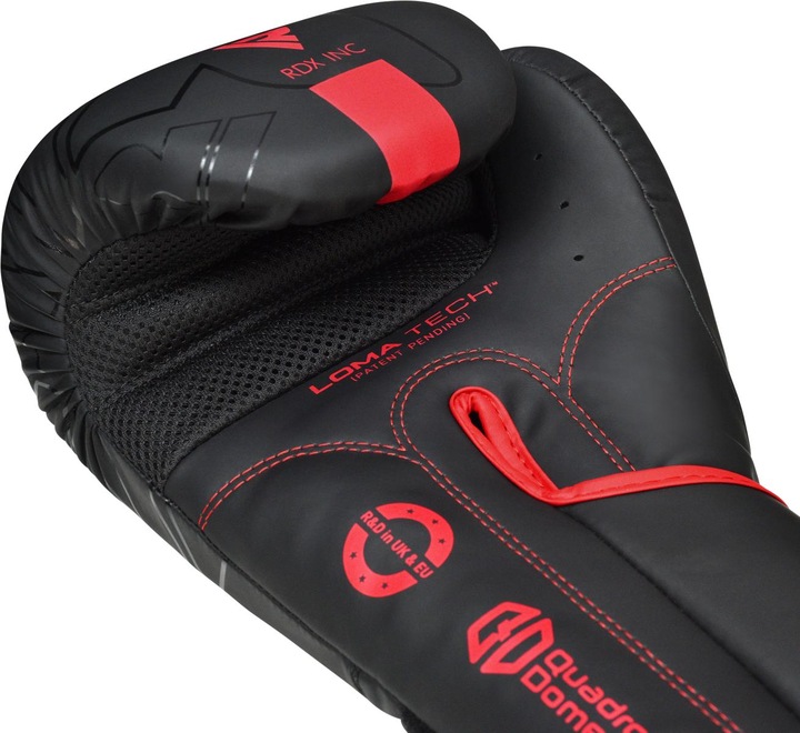 Actual product image Rdx Boxing Gloves F6 Matte Red (6 OZ, 10)