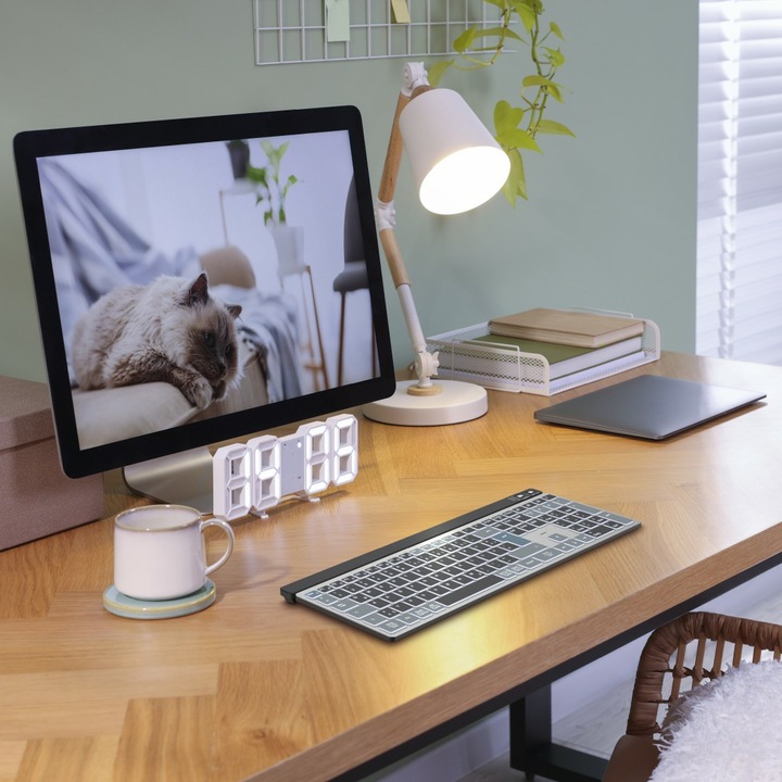 Immagine prodotto Hama WK-750 Tastiera wireless grigia (DE, Senza fili)