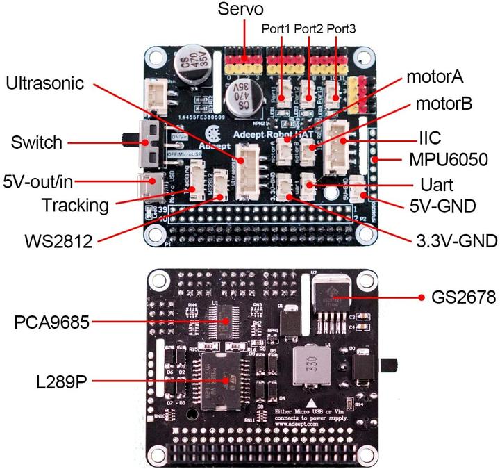 Produktbild Adeept Hexapod Spider Robot Kit