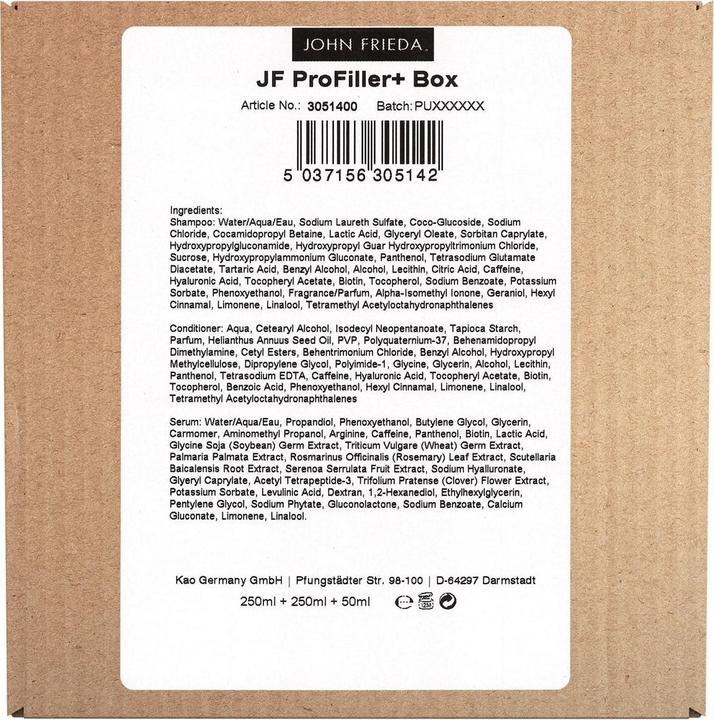 Produktbild John Frieda ProFiller+ Box inkl Brush (Flüssiges Shampoo, 550 ml)