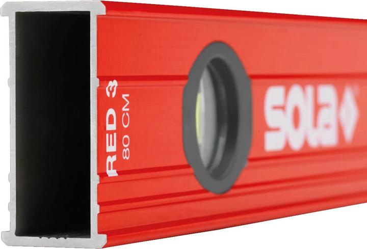 Immagine prodotto Sola Messwerkzeuge 1215101 Livella in alluminio Red 3 80" 80 cm in rosso, 800 mm (80 cm)