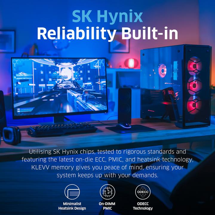 Actual product image Klevv KD5AGU880-60A300F (2 x 16GB, 6000 MHz, DDR5 RAM, DIMM)