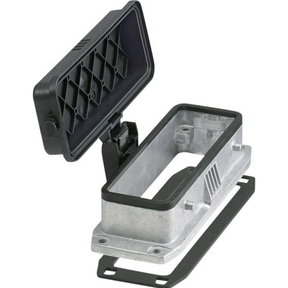 Phoenix Contact Custodia aggiuntiva con coperchio, per traversa HC-STA-B24-BFDC-ELC-AL Contenuto: 1 pezzo., Cavo + Spina elettrica, Grigio