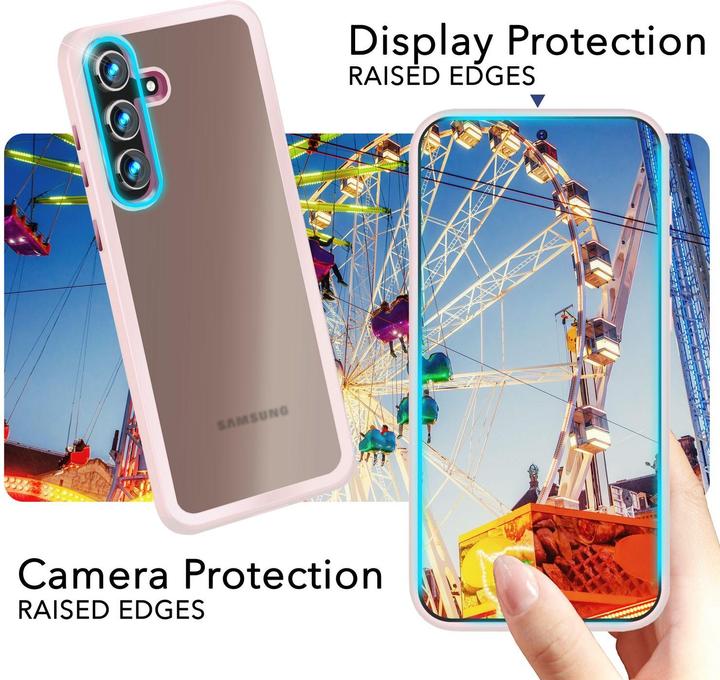 Actual product image Nalia Semi-transparent hybrid cover with protective frame (Samsung Galaxy S24)