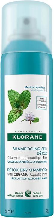 Image du produit Klorane Shampooing sec détoxifiant à la menthe aquatique bio (150 ml, Shampoing sec)
