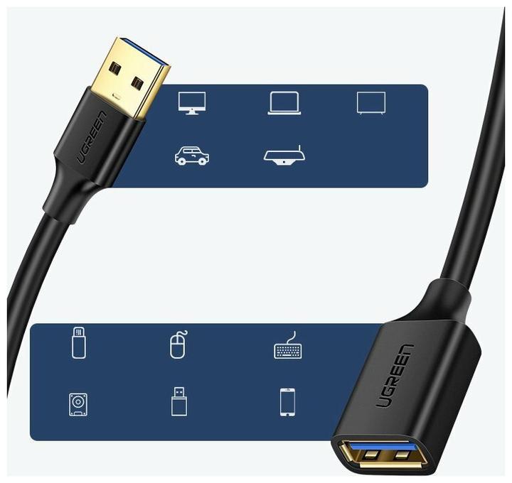 Image du produit Ugreen USB A—Usb A (1 m, USB 3.0)