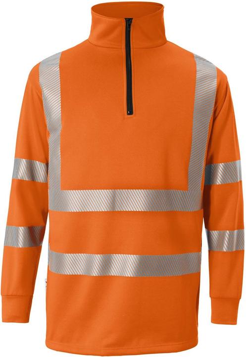 Produktbild Kübler Reflectiq Zip-Sweatshirt Psa 2 Warnorange M (M)