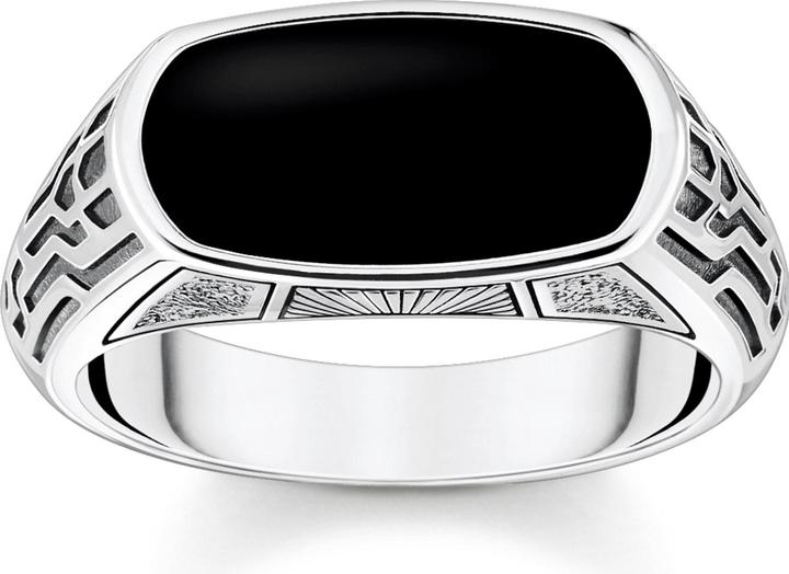 Produktbild Thomas Sabo Ring mit Schwarzem Onyx Silber (64, 925 Silber)