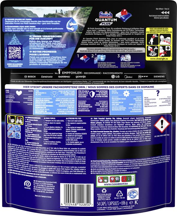 Image du produit Finish Quantum Plus (Tabs, 54 x)