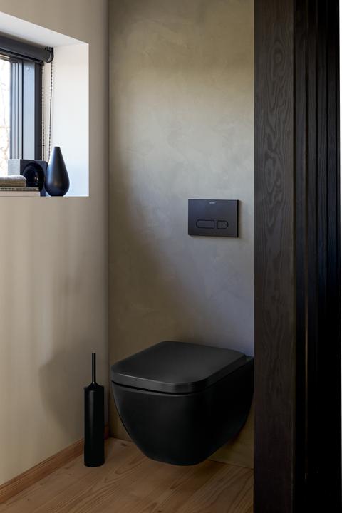 Actual product image Duravit Brush set Starck T floor standing black matt