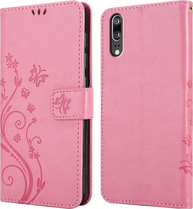 Produktbild Cadorabo Flower Book Cover (Huawei P20)