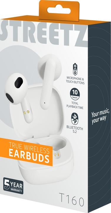 Produktbild Deltaco T160-WHT (4 h, Kabellos)
