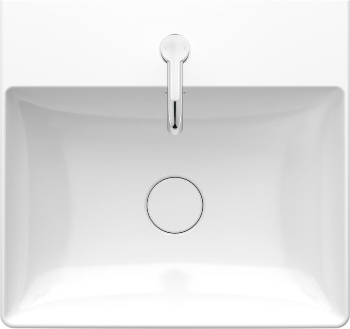 Actual product image Duravit Washbasin DURASQUARE o ÜL m HLB geschli 500x470mm 1 HL white (470 mm, 500 mm)