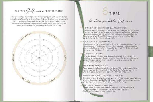 Produktbild Self-care Tagebuch Mint (A5, Harter Einband)