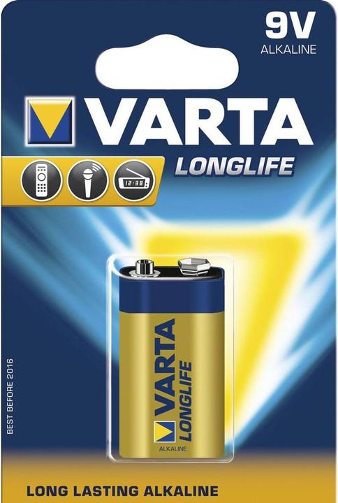 Actual product image Varta Longlife (1 pcs., 9V Block, 550 mAh)