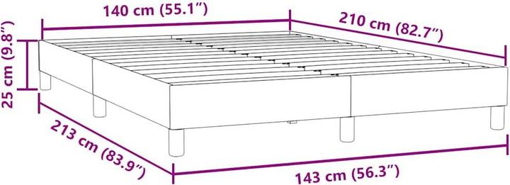 Actual product image vidaXL Boxspringbett (140 x 210 cm)