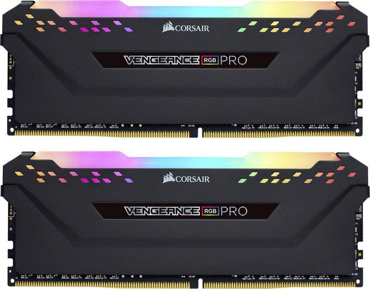 Corsair Vengeance RGB Pro Juodas 16GB Kit (2x 8GB) DDR4-3200 CL16 DIMM RAM (2 x 8GB, 3200 MHz, DDR4-RAM, DIMM)