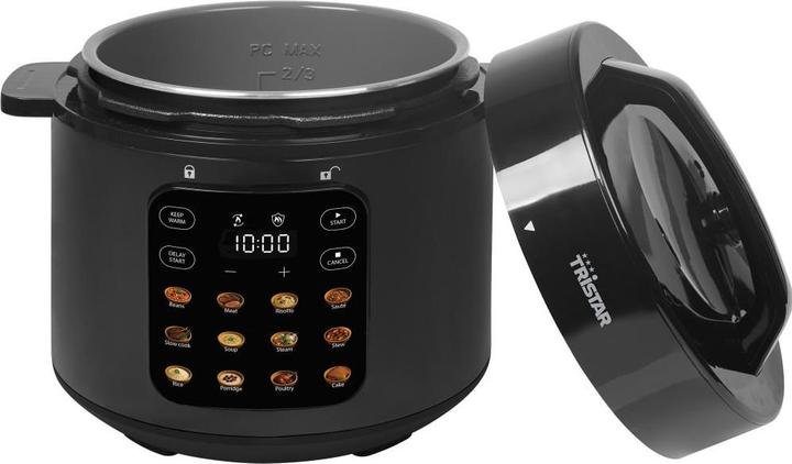 Actual product image Tristar Electric pressure cooker, 6 litres, 1000W, with