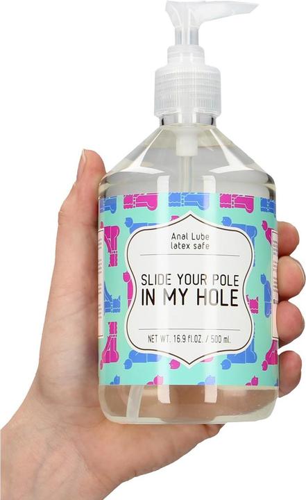 Immagine prodotto Pharmquests Anal Lube - SLIDE YOUR POLE IN MY HOLE - 500 ml (500 ml)