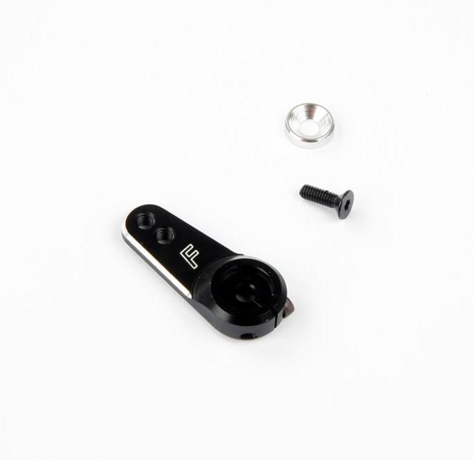 Actual product image Robitronic aluminium servo arm 25 teeth (light) black