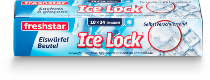 Actual product image Freshstar Ice cube bag (10 pieces of 24 cubes each)