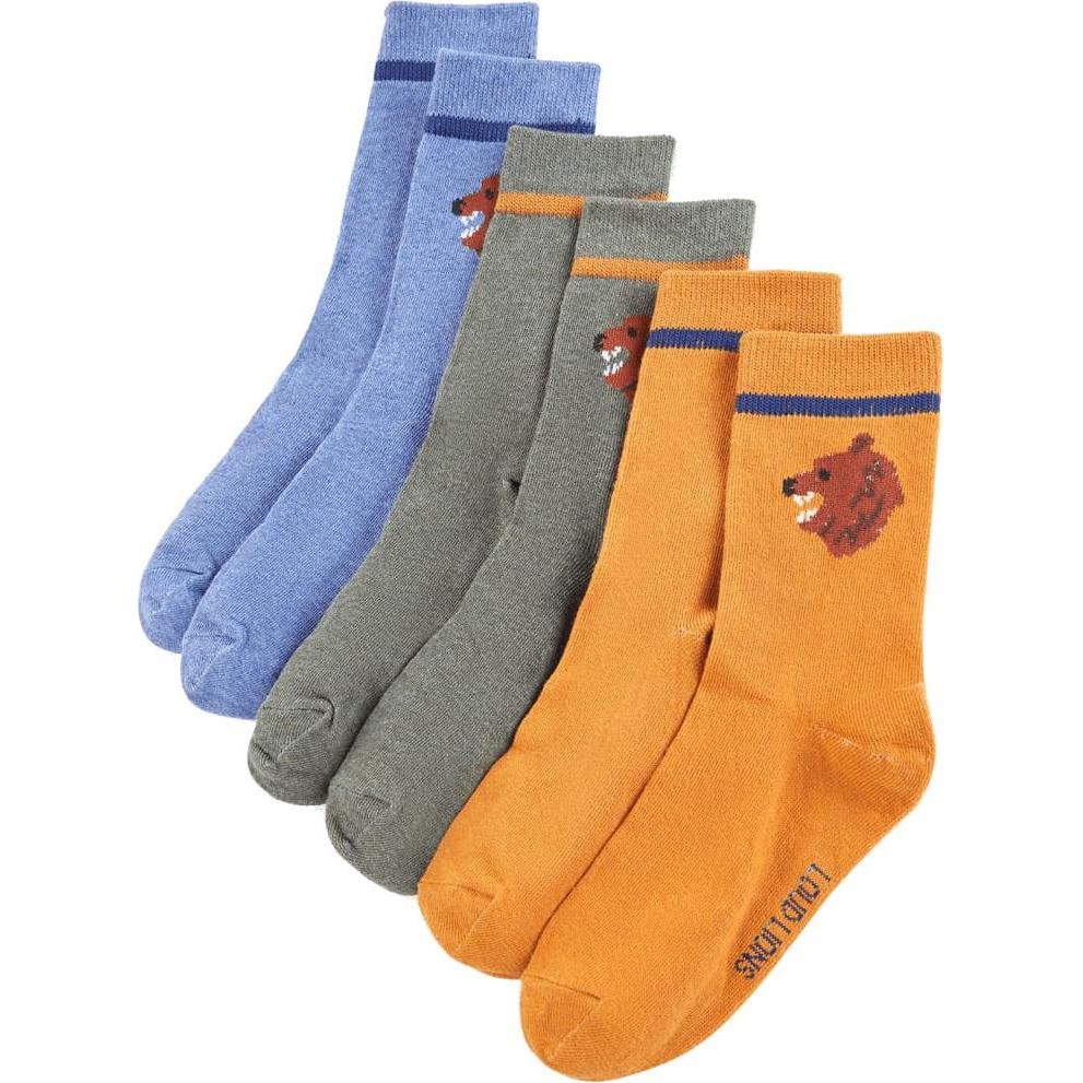 VidaXL, Unisex, Socken, Kindersocken 5 Paar EU 30-34,Material: 78 % Baumwolle. 20, Blau, (2er Pack, 30 - 34)