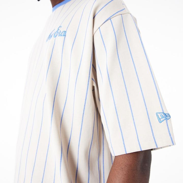 Produktbild New Era Oversized Shirt - PINSTRIPE stone beige - XL (XL)