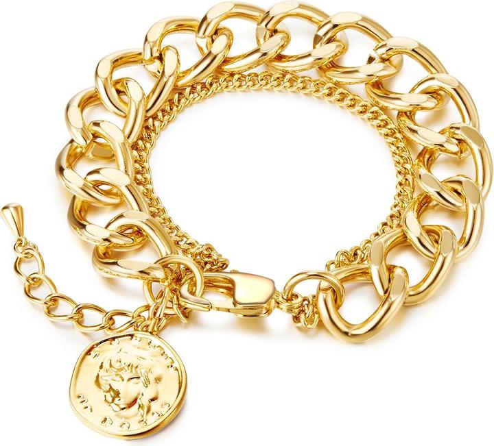 Actual product image Lulu & Jane Ladies metal alloy yellow gold - 29323 (18 cm, Metal alloy)