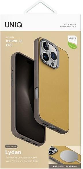 Immagine prodotto Uniq Lyden DS iPhone 16 Pro 6.3" Custodia di ricarica Magclick giallo-grigio/giallo-grigio (Apple iPhone 16 Pro)