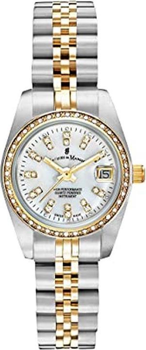 Actual product image Jacques du Manoir Inspiration Analog Quartz Watch with Two-Tone Stainless Steel Bracelet (Analogue wristwatch, Swiss made, 26 mm)