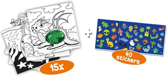 Actual product image Ses Magic Sequins coloring book